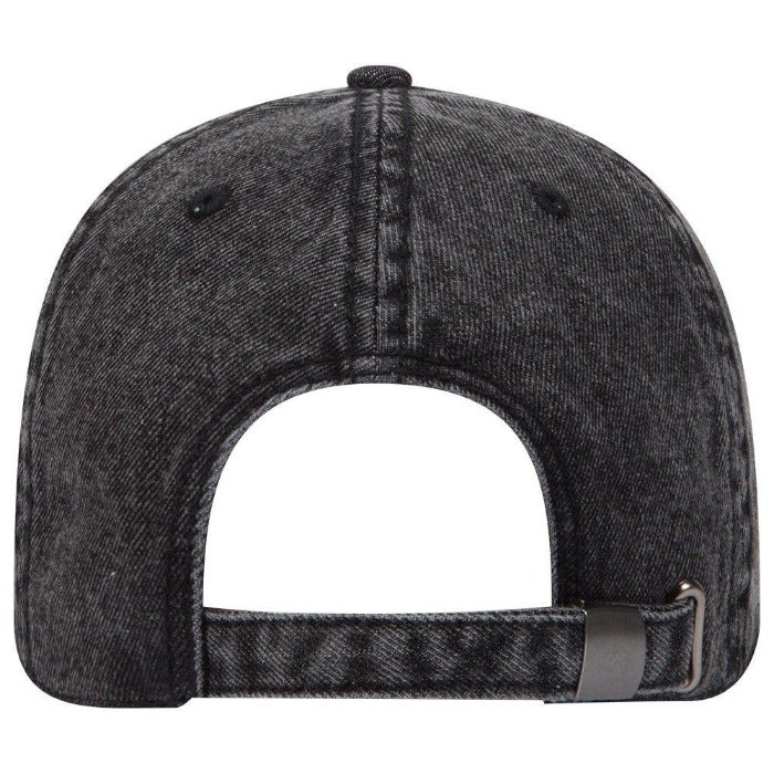 The Great Lakes State Snow Washed Denim Emblem Dad Hat - Black