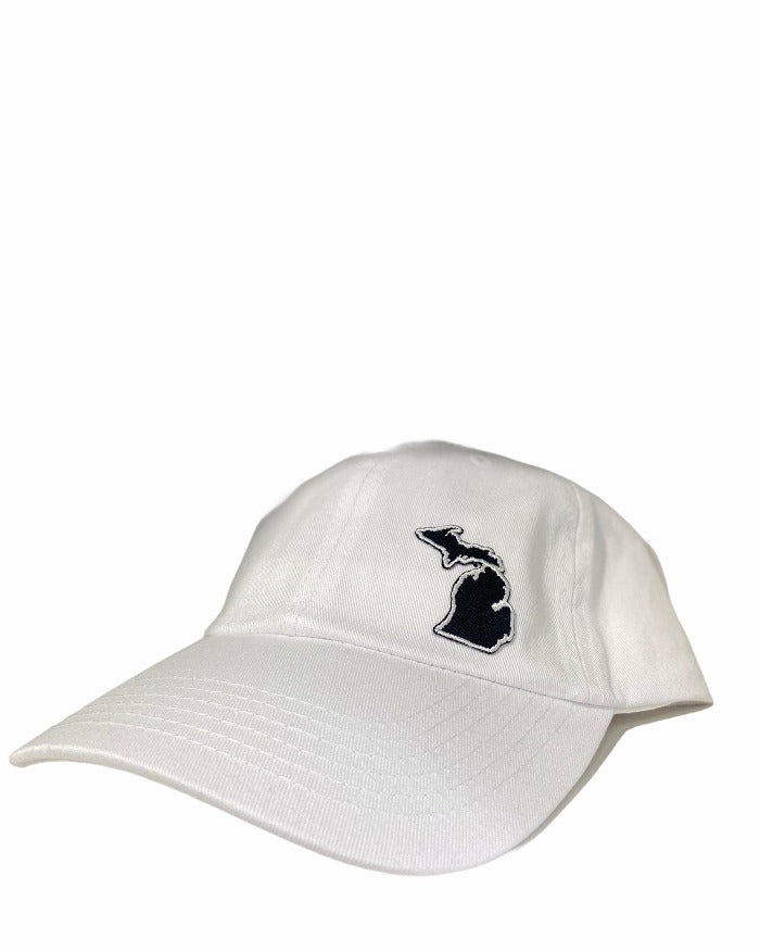 The Great Lakes State White Dad Hat