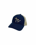 The Great Lakes State Recycled Poly and Hemp Cap with Mesh - Dark Blue - Ink Detroit