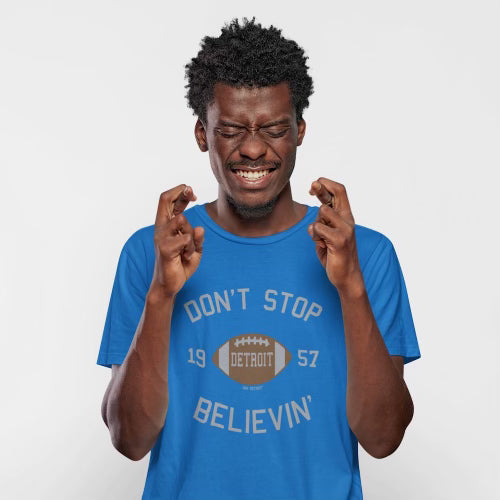 Ink Detroit Don't Stop Believin’ 1957 T-Shirt - Royal Blue
